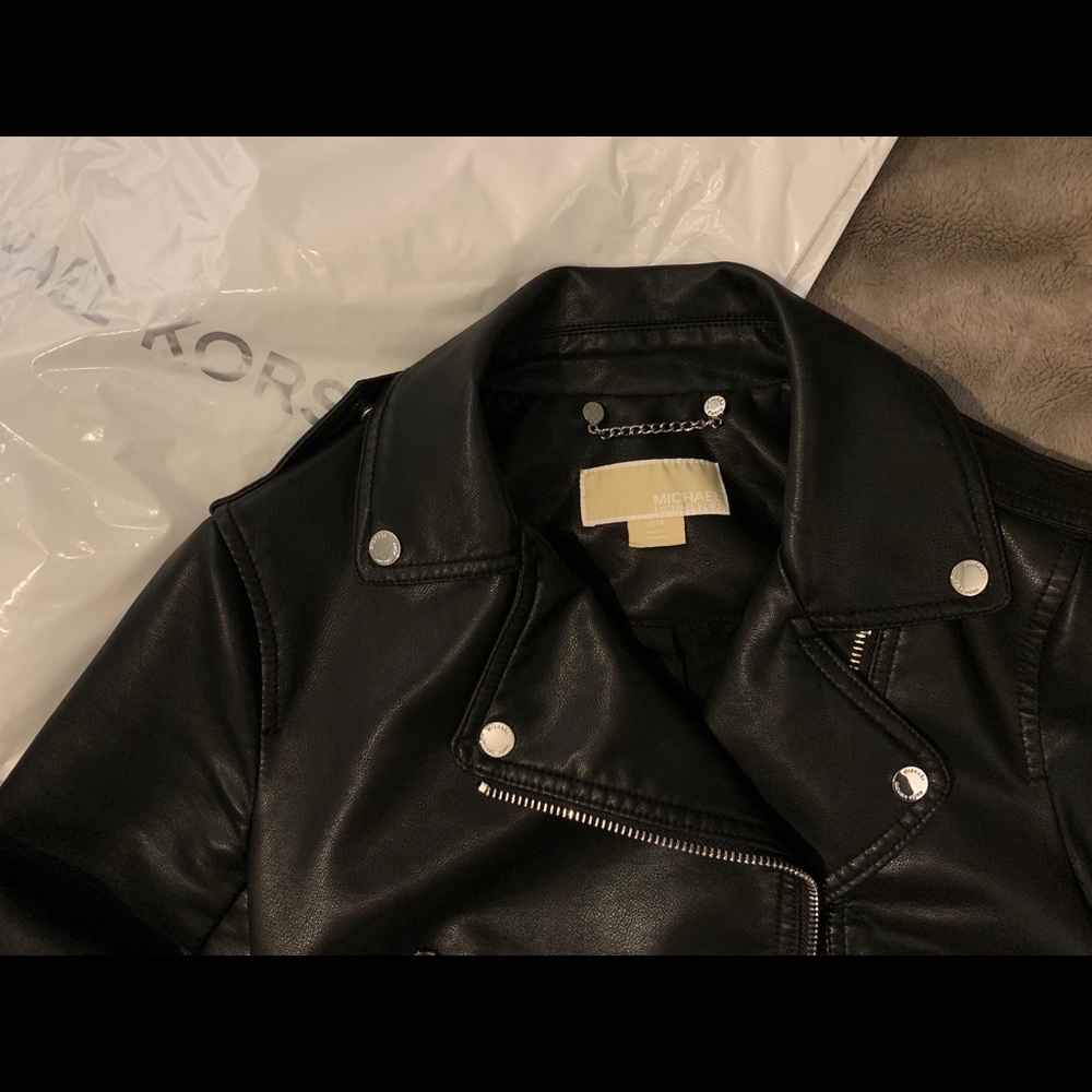 Michael Kors Leather Jacket - Picture 7 of 10